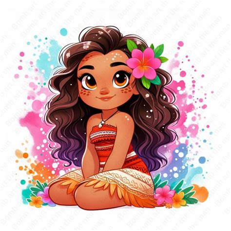Princess Moana Clipart Moana Png Cute Moana Design Color Splash My XXX Hot Girl