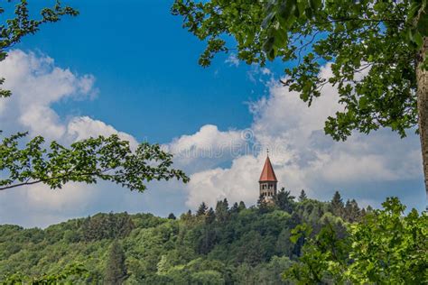 Tower of the Abbey of St. Maurice and St Stock Image - Image of ...