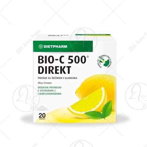 DIETPHARM Bio-C Директ 500mg х20 кеси - Аптека ДНА Анни Фарм