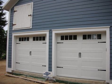 9 X 8 Chi Garage Doors Model 5916 Stamped Panel Color White Window Design