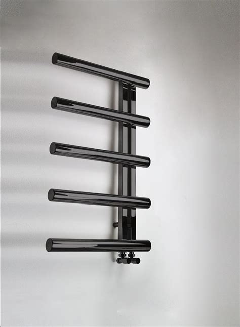 Black Chrome Tubular Towel Warmer | Black Chrome Towel Rails