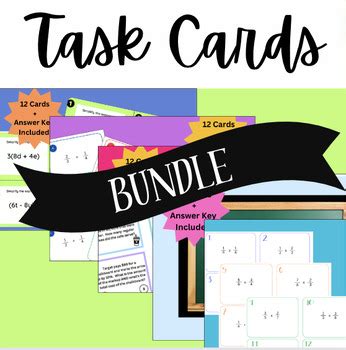 Math Task Cards Bundle By Travelingjaimec Tpt