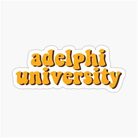 Adelphi University Sticker For Sale By Sofiamarieb Redbubble