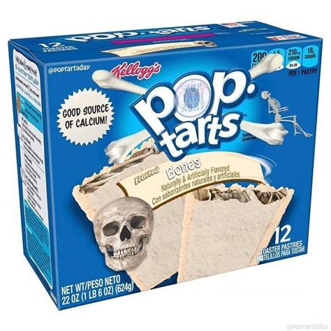 A Box Of Pop Tarts With A Skull On The Front And Bones In The Back