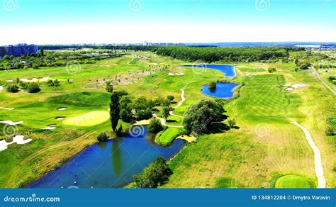 Aerial Golf Course Landscape Stock Photo Image Of Nature Landscape