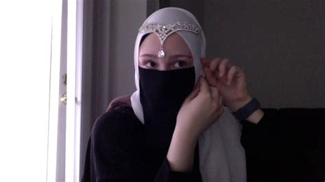 Weddingparty Hijab Tutorial With Niqab Youtube