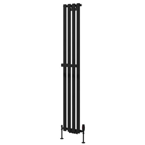 Eastbrook Matt Black Vertical Tunstall Towel Bar Mm