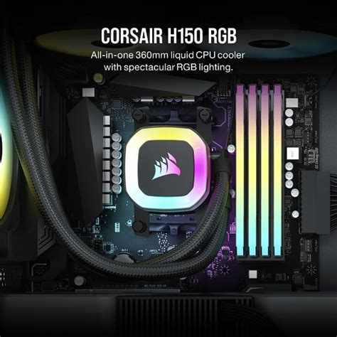 Corsair H150 Rgb 360mm Liquid Cooler At Best Price