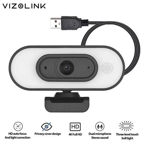 VizoLink cámara Web 4K dispositivo con 3 grados de brillo con