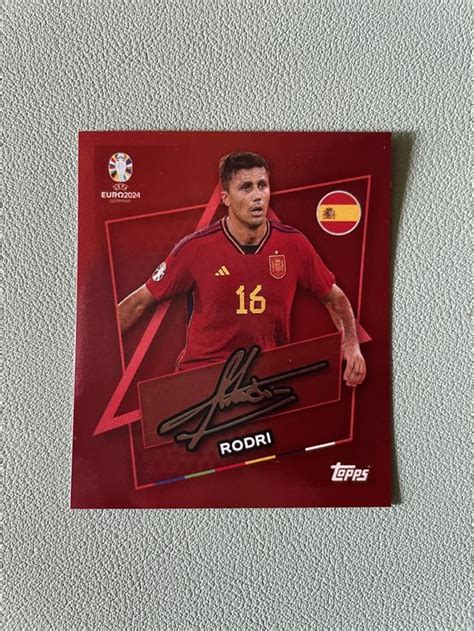 Topps Euro Rodri Signiert Esp Sp Kaufen Auf Ricardo