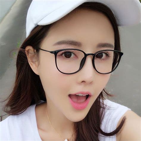 ↂpure Titanium Myopia Glasses Women Can Be Equipped With Degree Finished Products Online W