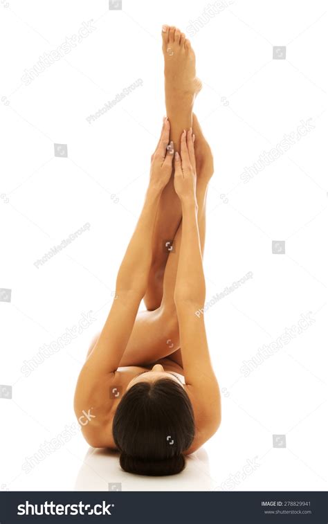 Slim Nude Woman Lying Legs High Stock Photo 278829941 Shutterstock