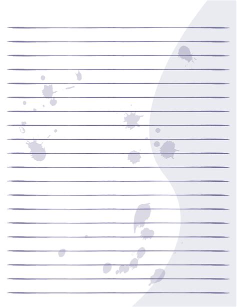 printable handwriting paper templates  lines