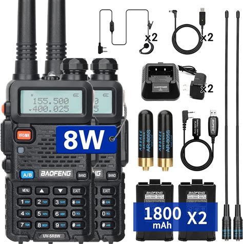 Ham Radio Handheld BaoFeng Radio UV 5R 8W High Power Dual Band 2 Way