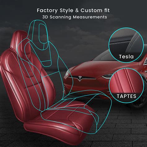 Tesla Model S Seat Covers Custom Seat Covers For 2012 2021 Model S Taptes