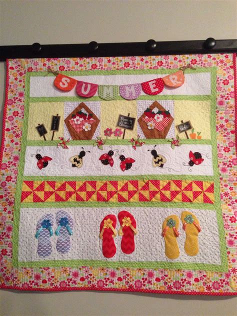 Summer Quilt Wall Hanging Kimberbell Wall Quilts Quilts Quilted Wall Hangings