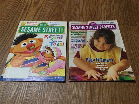 1999 Original Vintage Sesame Street And Sesame Street Parents Magazine