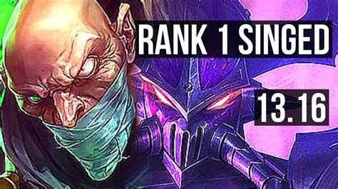 Singed Vs Kassadin Mid Rank 1 Singed 8 0 1 Legendary 300 Games Tr Challenger 13 16