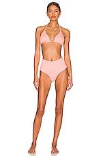 PEIXOTO Fifi Bikini Top In Rose Rib REVOLVE