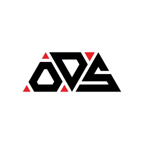 ODS triangle letter logo design with triangle shape. ODS triangle logo design monogram. ODS ...