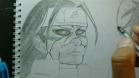 Hashirama Senju From Naruto Drawing Step By Step Step By Step Drawing