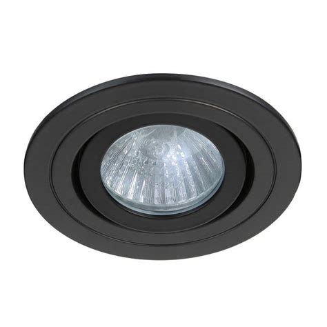 Revive IP65 Matt Black Round Tiltable Bathroom Downlight