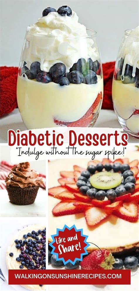 14 Delicious Diabetic Desserts - Walking On Sunshine Recipes