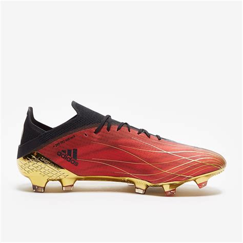 Adidas X Speedflow Fg Rojo Dorado Met Lico Negro Botas Para