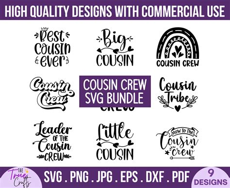 Cousin Crew SVG Bundle TheTrueCrafts