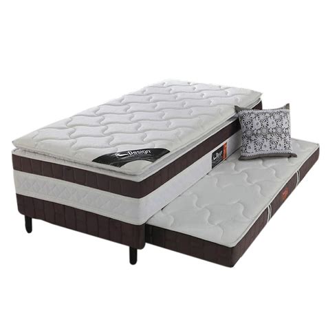 Cama Box Solteiro Cama Auxiliar Ouro Design X Espuma D