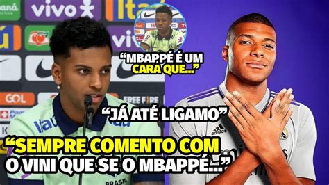 Nossa Olha O Que O Rodrygo Falou Sobre A Ida Do Mbapp Para O Real