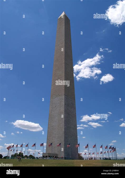 The Washington Monument Is 555 169 M Tall And Is Surrounded By 50 U