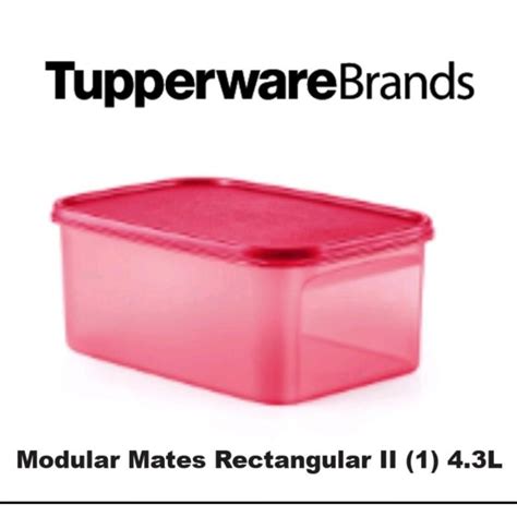 Ready Stocktupperware Modular Mate Rectangular Ii L Pcs Shopee