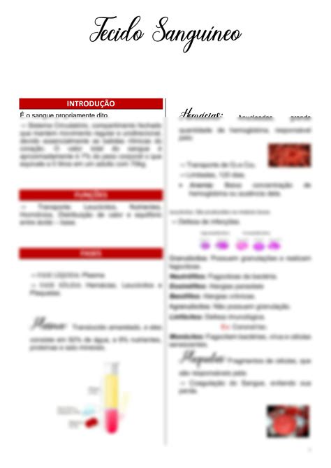 Solution Tecido Sanguineo Histologia Studypool