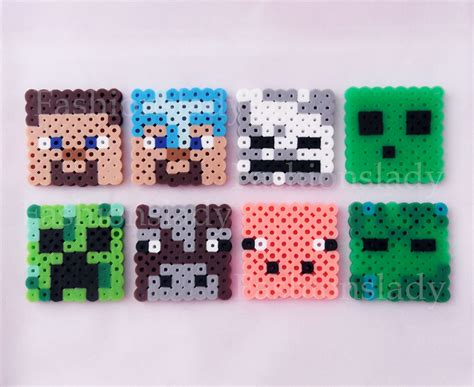 Hama Perler Beads Figuras Minecraft S En Mercado Libre