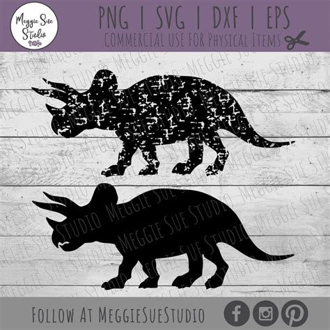 Triceratops SVG Triceratops Silhouette SVG Triceratops - Etsy