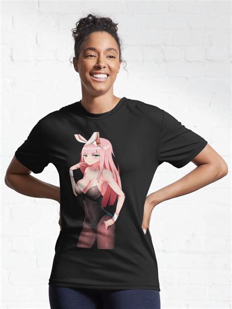 Ecchi Oppai Bunny Girl Lingerie Active T Shirt By Lewdities Redbubble