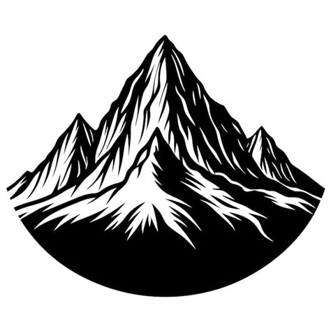 Premium Vector Mountains Vector Mountain Range Silhouette Isolated