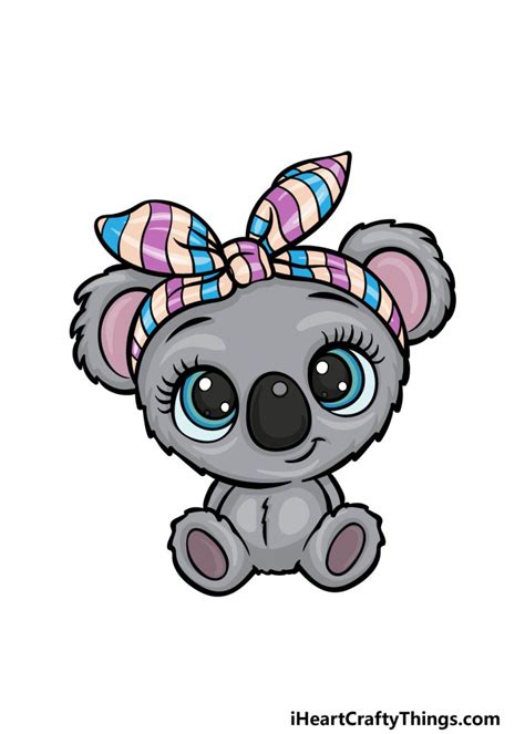 Cute Koala Drawing How To Draw A Cute Koala Step By Step