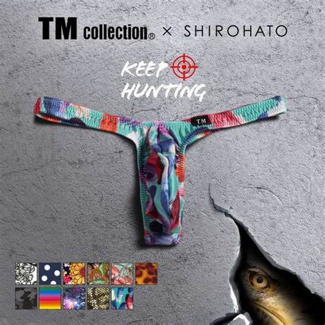 TM X SHIROHATO Mens Variety Of Patterns Gloss Print Bikini Thong Sizes M LL 48115536 Direct