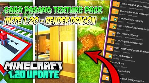 CARA PASANG TEXTURE PACK DI MINECRAFT 1 20 PE YANG BERBENTUK ZIP DAN