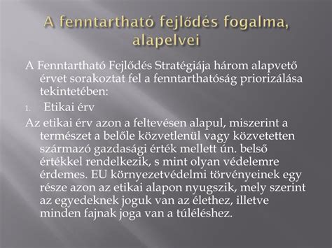 PPT Környezeti fenntarthatóság PowerPoint Presentation free download