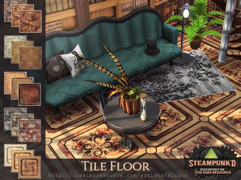 The Sims Resource Steampunked Tile Floor