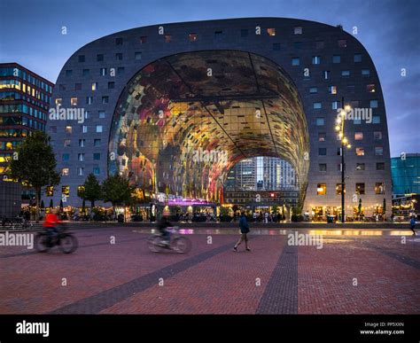 Rotterdam Markthal Rotterdam Market Hall opened 2014 comprises a large ...