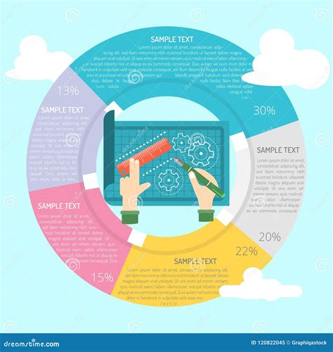 Blueprint Infographic Stock Vector Illustration Of Print 120822045