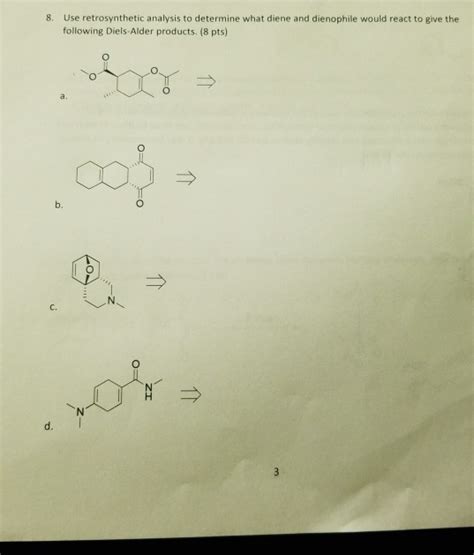 Solved Use Retrosynthetic Analysis To Determine What Chegg