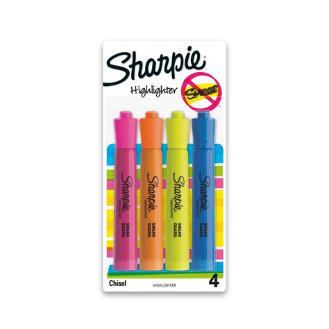 Sharpie Tank Highlighter Assorted 4 Count