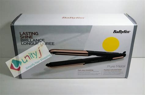 BaByliss Pure Metal 2 In 1 Straightener With Ionic Technology And