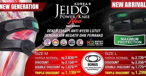 JEIDO POWER KNEE Korea NEO Untuk Lutut BATU AKIK Harga Jual Mahal