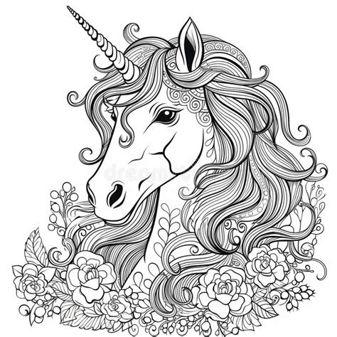 Ai Generated Illustration Of A Drawing Of A Unicorn Perfect For A